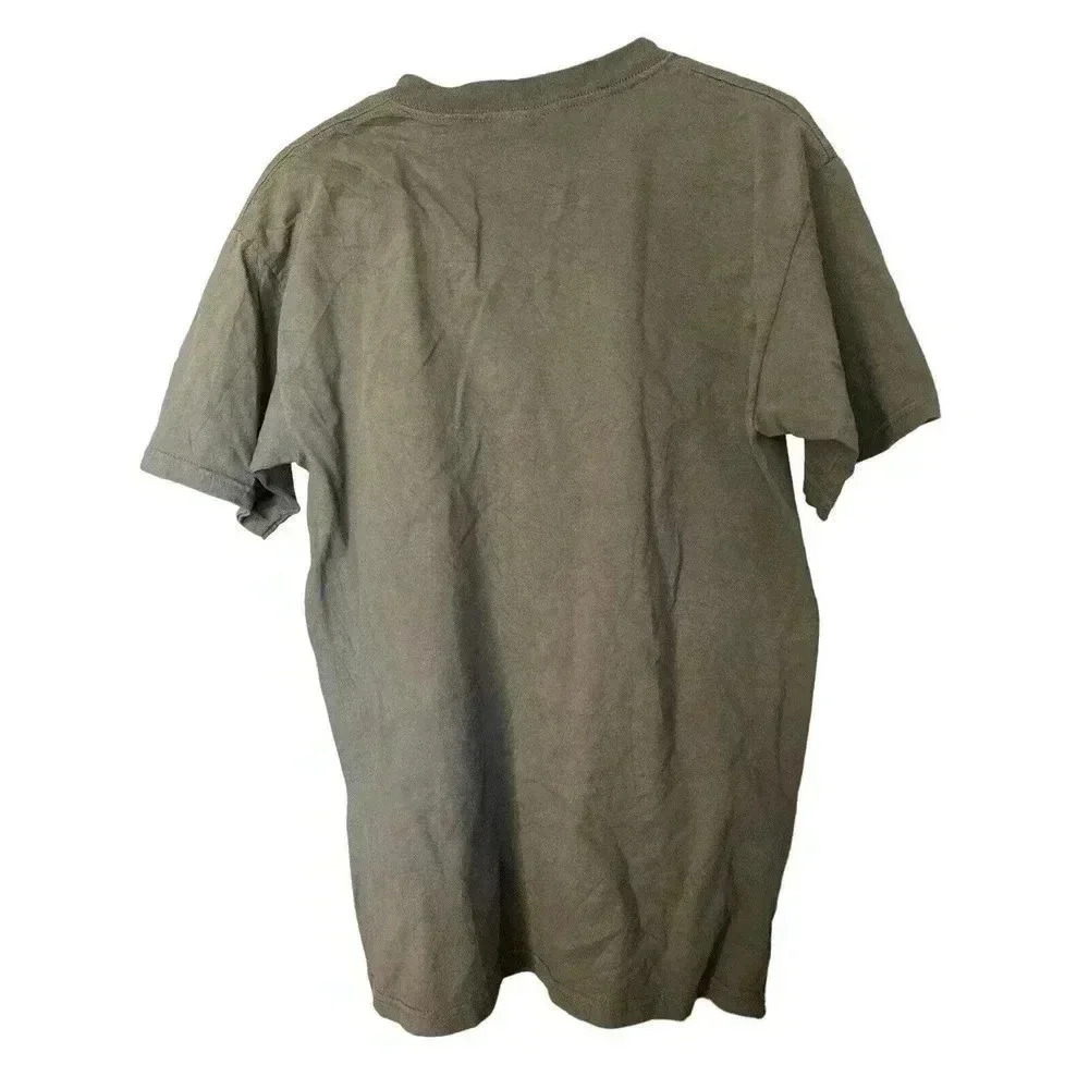WALT DISNEY WORLD SIZE MEDIUM ARMY GREEN TEE WITH MICKEY - Picture 2 of 2
